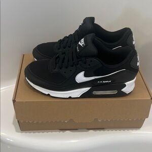 Nike Air Max Black and White Shoes